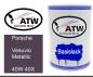 Preview: Porsche, Vesuvio Metallic, 40W 40X: 500ml Lackdose, von ATW Autoteile West.